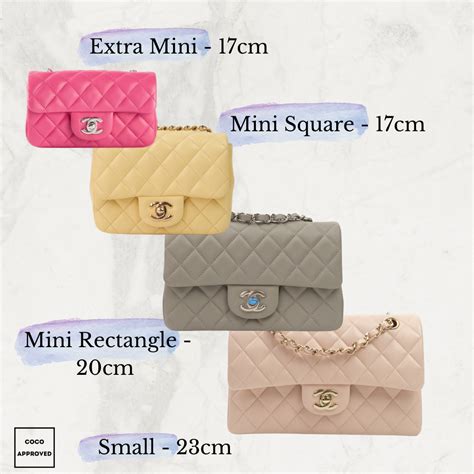 19 flap bag chanel|Chanel bag size chart.